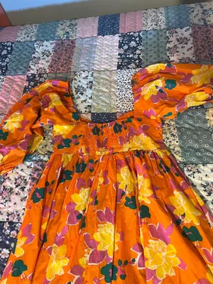 Floral Puff Sleeve Dress thumbnail 2