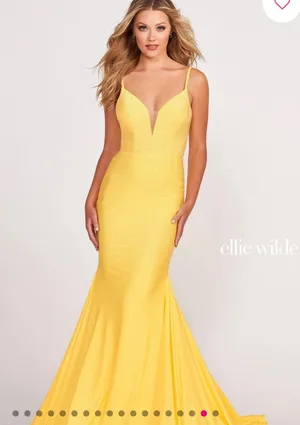 Jovani Ellie Wilde Beaded Mermaid Prom Dress with Cut Out thumbnail 1