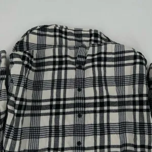 Madewell‎ Flannel Oversized Ex-Boyfriend Shirt Romana Plaid Small Button Down thumbnail 7