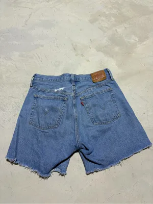 Levi’s premium denim 501 Classic Blue Denim Cutoff Shorts 29 thumbnail 8