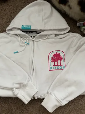 Dixxon hoodie zip up White thumbnail 1