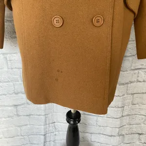 women 6 wool blend fully lined button up pea coat w/front pockets thumbnail 3