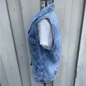 American Eagle Outfitters Light Blue Denim Vest thumbnail 8