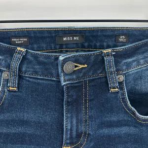 Miss Me‎ Womens High Rise Bootcut Distressed Back Flap Pocket Jeans Size 25x33 thumbnail 4