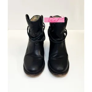 Freebird by Steven Casey Leather Distressed Suede Lace-Up Edgy Short Ankle Boots Booties 8 thumbnail 7