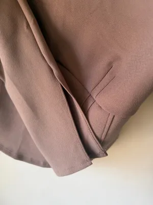Abercrombie & Fitch long-sleeve corset crop top thumbnail 3