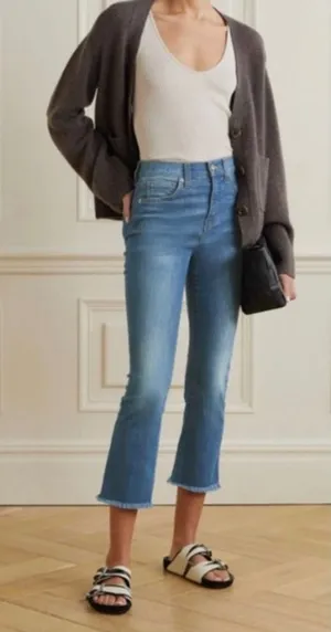 Veronica‎ Beard Carly High Waist Kick Flare Jeans Sunrise 26 thumbnail 1