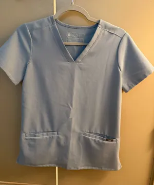 FIGS Scrub Set Jogger- Chambray thumbnail 1
