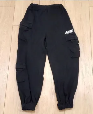 Y2K Baggy Joggers Black thumbnail 1