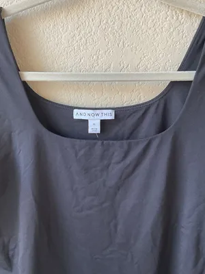 And Now This Black Square Neck Long Sleeve Bodysuit Size XL Practically New thumbnail 2