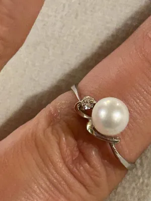 Ring band 925 sterling silver unique cute size 6.75 thumbnail 1