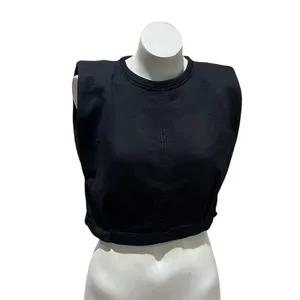 Zara Women's Black Sleeveless Cropped Tank Top Size S thumbnail 8