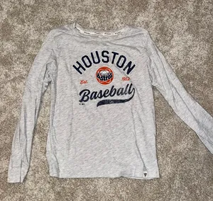 Houston Astros long Sleeve Tshirt Size M thumbnail 1