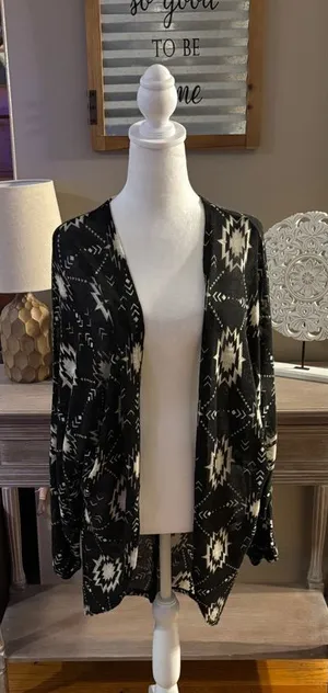 Xhilaration Aztec Print Dolman Cardigan thumbnail 1