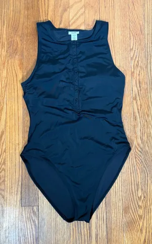 Andie Swim‎ The Malibu One Piece Swimsuit Black size M thumbnail 1