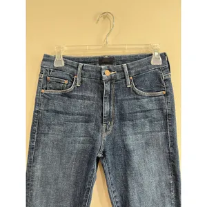 MOTHER‎ The Looker Crop Skinny Jeans Dark Wash Stretch Denim Sz 26 thumbnail 3