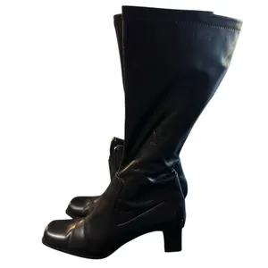 Mootsie Tootsie Boots Women's Size 8M Mid Calf Square Toe Block Heel Side‎ Zip thumbnail 3