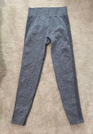 Gymshark Gray High Rise Lavender 7/8 Length Athletic Leggings thumbnail 1