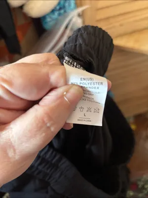 Ladies Fleece Lined Black Drawstring Jogger Pants Large NWOT thumbnail 4