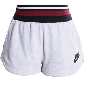 Nike Terrycloth Shorts Gray Black Red Side Stripe Women’s Size Medium thumbnail 1