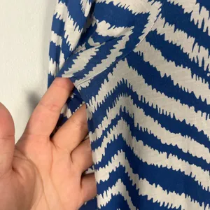 Lilly Pulitzer Rossmore Midi T-Shirt Dress Blue Stripe Zebron, Size small thumbnail 6