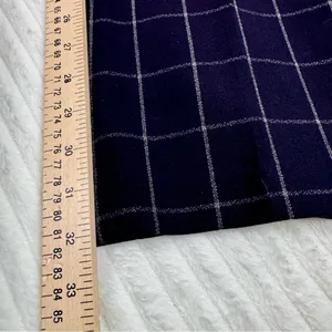 Express Editor women’s size 6R dress pants black with white plaid thumbnail 10