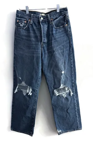 Levi's Distressed Ribcage Straight Ankle Jeans Size 29 thumbnail 1