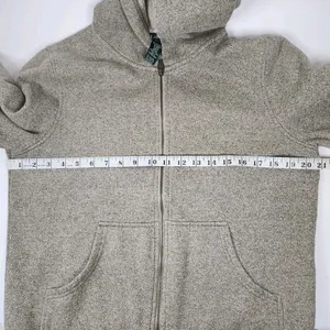 Lauren Ralph Lauren Sweatshirt S Heather Gray Hoodie Full Zip Cotton Blend VTG thumbnail 6