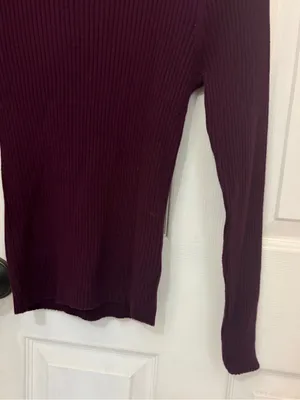 NWOT Old Navy So Soft Lite Ribbed Crewneck Sweater in Plum Paradise thumbnail 5