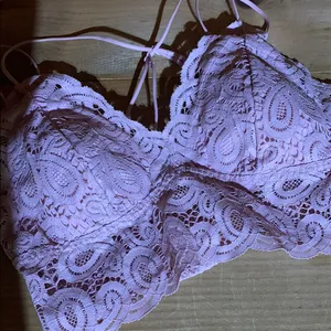 PINK Victoria's Secret Pink Lace Bra with Adjustable Straps thumbnail 2