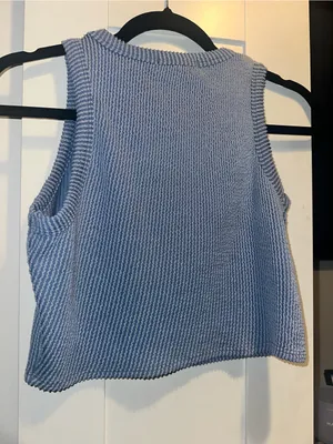 21 Saints Blue Ribbed Crop Skirt Set Size XL thumbnail 5