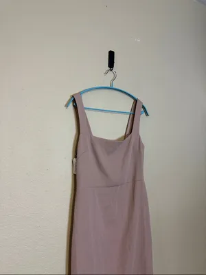 Aritzia BABATON ‎ 90s mini dress Fawn Pink Size 4 NWT thumbnail 4
