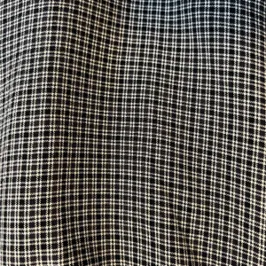 American Eagle Black and White Plaid Skirt Side Slit Size Large Fall Whimsigoth thumbnail 2