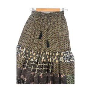 Earthbound Pants Womens Small Black Patchwork Palazzo Boho Hippie Festival Artsy thumbnail 7