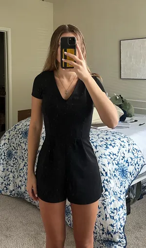 Black Bershka Romper thumbnail 1