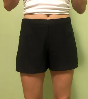 Nike Dri Fit Double Layered Black Shorts thumbnail 1
