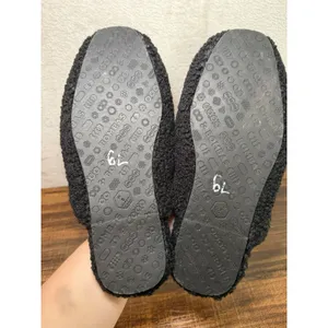 Bombas Sunday Slipper Faux-Fur Sherpa Slip-On Mule In Black - Women's Size 6 thumbnail 7