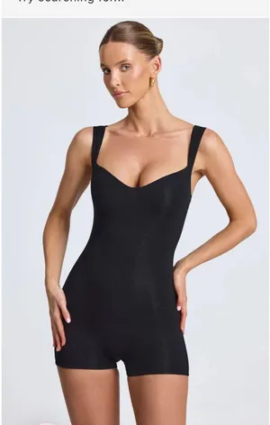 Oh Polly Kaia Sweetheart Neckline Unitard thumbnail 1