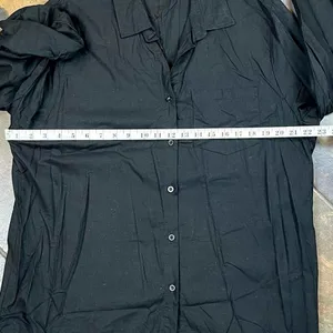 Women’s Black Long Sleeve Button Up Blouse XXL thumbnail 6