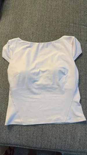 Lululemon Align Scoop Back Pink Top White Size 6 thumbnail 2