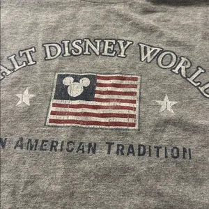 Vintage Walt Disney World‎ Long Sleeve Cotton Gray tshirt adult size XS thumbnail 2