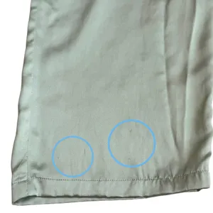 Clio 100% Silk Sage Green Drawstring Pants Pajama Career Luxury Old‎ Money L thumbnail 8