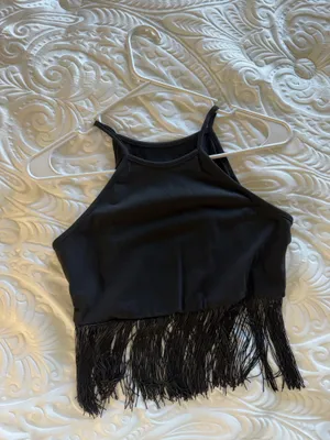 Shein Fringe Top Crop thumbnail 3