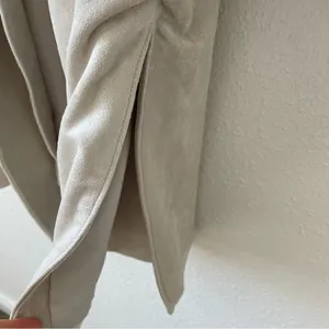 Abercrombie & Fitch Vegan Suede Trench Coat Cream Size XS Luxury Neutral thumbnail 7
