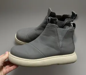 Women'S Toms Grey Alpargata Mallow Chelsea Leather Upper Bootie‎ Size 8 thumbnail 1