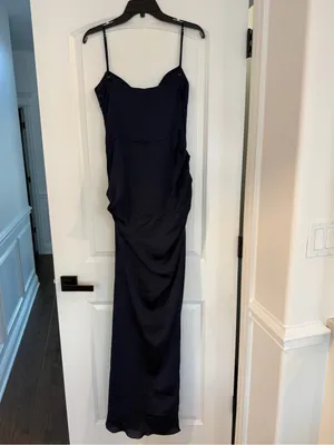 House of CB Freya Gathered Spaghetti Strap Gown thumbnail 4