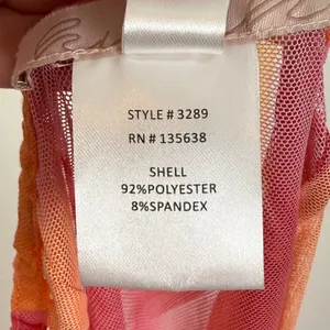 Hutch Jelena Tulip Mesh Swim Cover-Up Skirt in Cantaloupe NWT Size XXS thumbnail 4