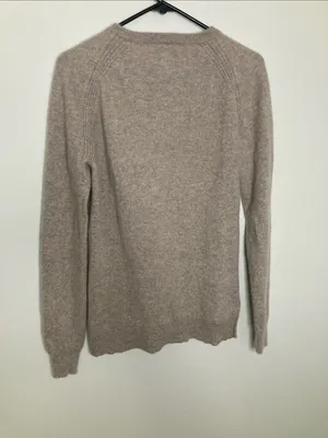Magaschoni Scoopneck Sweater in Taupe Beige thumbnail 8