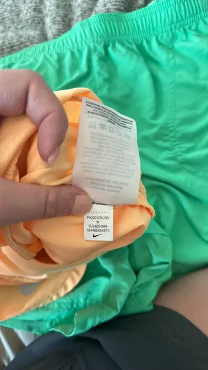 Bright orange Nike Dri-fit running shorts M thumbnail 2