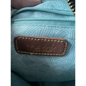 The Sak black Leather Clutch Crossbody Shoulder Bag camila texture classic thumbnail 8